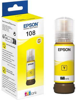 Tusz Epson EcoTank 108 Yellow 70 ml (8715946712369)