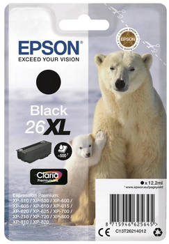 Tusz Epson Claria 26 XL Black 12 ml (8715946625645)