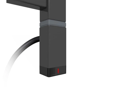 Тен для полотенцесушителя Terma ONE P 30x40 с регулятором, 200 Вт, цвет Black mat (кабель в розетку)
