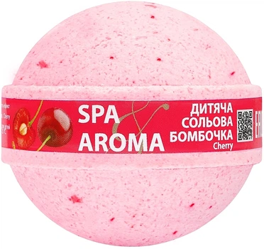 Дитяча сольова бомбочка для ванн "Вишня" - Bioton Cosmetics Spa & Aroma Cherry Bath Bomb 75g (905978-52445)