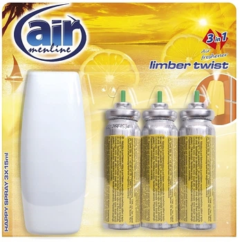 Освежитель воздуха "Твист", с аппликатором - Air Menline Limber Twist With Aplicator 3x15ml (1223069-138563)