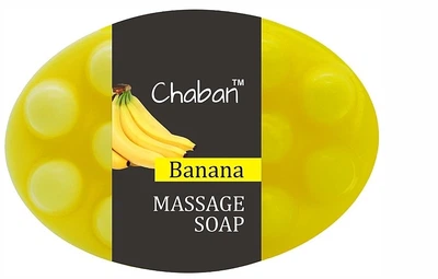 Антицеллюлитное массажное мыло "Банан" - Chaban Natural Cosmetics Massage Soap 100g (1205965-137669)