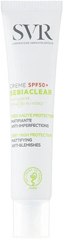 Сонцезахисний крем для проблемної шкіри обличчя - SVR Sebiaclear Cream SPF50+ Very High Protection 40ml (1093191-100990)