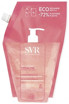 Очищающий гель для сухой и чувствительной кожи - SVR Topialyse Eco-Refill Cleansing Gel (дой-пак) 1000ml (1093185-130706)