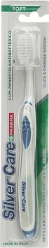 Зубна щітка "Silver Care Pharma", м'яка, темно-василькова - Silver Care (1201316-136454)