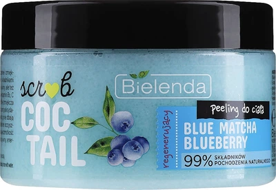 Скраб-пилинг для тела - Bielenda Coctail Body Peeling Blue Matcha Blueberry 350g (1079914-92659)