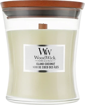 Ароматична свічка у склянці - WoodWick Hourglass Candle Island Coconut 85g (760061-147501)