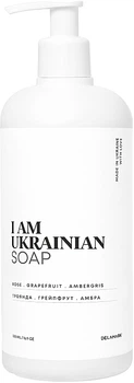 Рідке мило з ароматом троянди, грейпфрута, амбри - I Am Ukrainian Soap 500ml (1158187-123290)