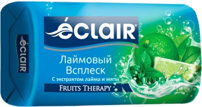 Мыло туалетное "Лаймовый всплеск с экстрактом лайма и мяты" - Eclair Fruits Therapy 90g (1259904-144812)
