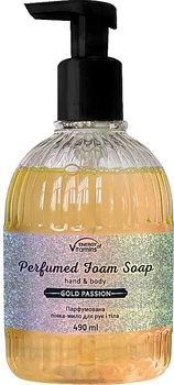 Парфумована пінка-мило для рук і тіла "Gold Passion" - Energy Of Vitamins Perfumed Foam Soap Hand And Body Gold Passion 490ml (1252379-31338855)