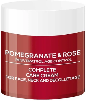 Комплексный крем для ухода за лицом, шеей и декольте - BioFresh Via Natural Pomergranate & Rose Complete Care Cream 200ml (1139762-120293)