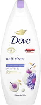 Гель для душа с голубой ромашкой и овсяным молочком - Dove Anti-Stress Shower Gel Blue Chamomile & Oat Milk 225ml (1088066-16973417)