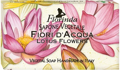 Мило натуральне "Лотос" - Florinda Red Lotus Flowers Vegetal Soap 100g (956696-125274)