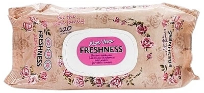 Вологі серветки з екстрактом алое, 120 шт. - Freshness 120шт (1227047-140907)