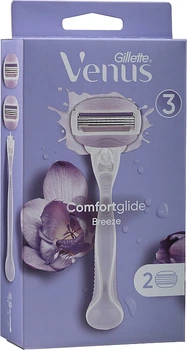 Бритва с 2 сменными кассетами - Gillette Venus Comfortglide Breeze 2шт (690109-64577)
