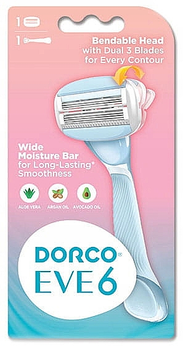Бритва з 1 змінною касетою з 6 лезами - Dorco EVE6 (1109427-98838)