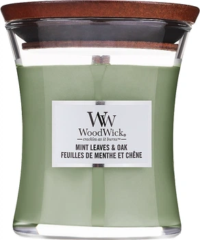 Ароматическая свеча - WoodWick Ellipse Mint Leaves & Oak 453.6g (1136383-27579723)