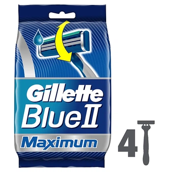 Набор одноразовых станков для бритья, 4шт - Gillette Blue II Maximum 4шт (36347-58971)