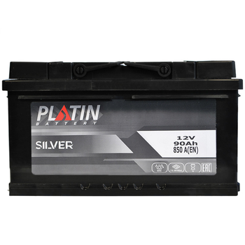 Автомобильный аккумулятор PLATIN Silver MF 90Ah 850A R+ (L4B)