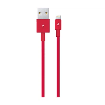 Кабель Ttec USB - Lightning (M/M), 1 м, Червоний (2DK7508K)