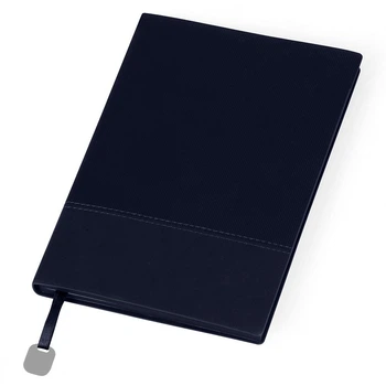 Записна книжка А5 недатована, в клітинку Paperbook Malaga Темно-синя