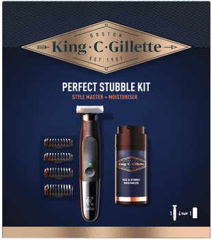 Zestaw kosmetyków do golenia Gillette King Camp Trimmer Style Master + Balsam 100 ml (8700216085403)