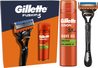 Набір для гоління Gillette Бритва Fusion5 + Гель для гоління 200 мл (8700216075329)