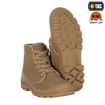 Високі тактичні кеди (черевики-напівберці) 43 розмір (28,1 см) тактичні (військові) трекінгові демісезонні Coyote (Койот) M-tac для ЗСУ