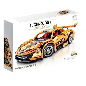 Детская машинка конструктор Technology McLaren 158 детали 1:14 желтая (33-7-T2009)