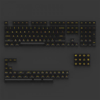 Набор кейкапов Akko ASA Clear printed keycap V2 Fullset Keycaps 158 шт Black (6925758621359)