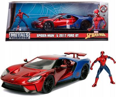 Samochód zdalnie sterowana Marvel Spiderman 2017 Ford GT 1:24 (4006333065156)