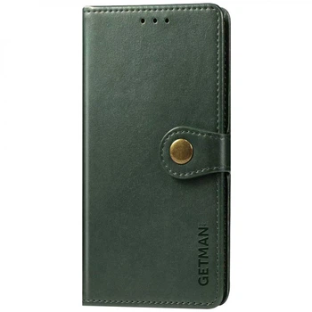 Кожаный чехол книжка GATMEN PREMIUM Gallant (PU) для Xiaomi Redmi Note 8 Pro Green