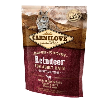 Корм для активных кошек Carnilove Energy & Outdoor Raindeer с олениной и кабаном 400 г (170194/2263)