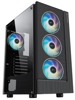 Корпус 2E Gaming VIRTUS Black, без БЖ (2E-G3301)