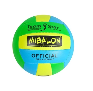 Мяч волейбольный MIBALON С 40072 зелено-желто-голубой