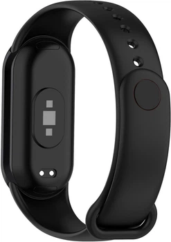 Силіконовий ремінець Emy Design для Xiaomi Mi Band 8/ Mi Band 9 /Mi Band 10 Black