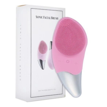 Щітка для вмивання обличчя вібраційна силіконова щітка масажер Sonic Facial Brush