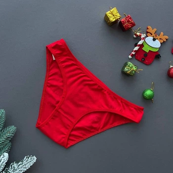 Жіночі сліпи Новорічні Bolshe з надписом Merry Christmas and Happy New Year Червоний L/XL