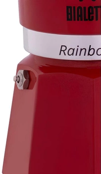 Гейзерна кавоварка Bialetti Rainbow 6 Cup Red 300 мл (8006363018487)
