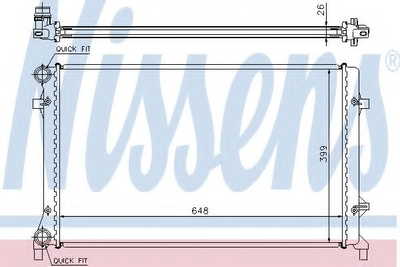 Радіатор охолодження Nissens (65277)