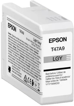 Tusz Epson T47A9 UltraChrome Pro 50 ml Light-Gray (8715946680989)