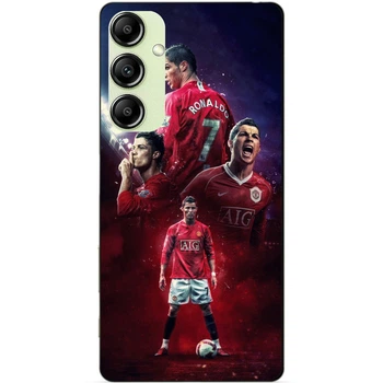 Чехол силиконовый бампер Candy для Samsung A14 с рисунком Ronaldo MU Роналдо