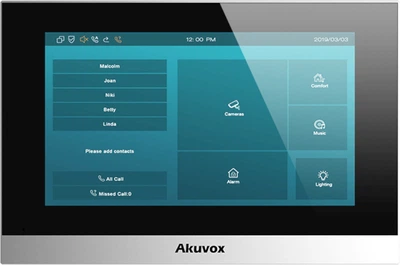 SIP-видеодомофон Akuvox C313WE 7" на Linux с Wi-Fi Black (00-00001000)