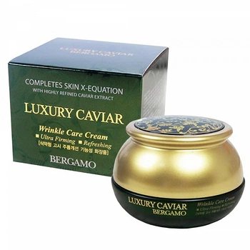 Омолаживающий крем для лица с экстрактом икры Bergamo Luxury Caviar Wrinkle Care Cream 50 ml