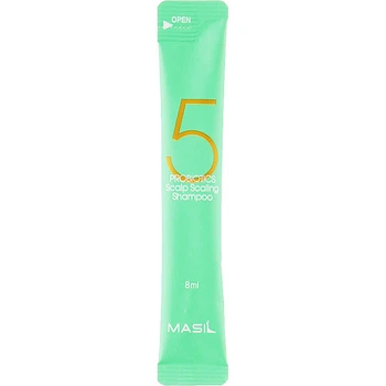 Глубокоочищающий шампунь для волос с пробиотиками Masil 5 Probiotics Scalp Scaling Shampoo 8 ml