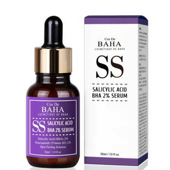 Сироватка для обличчя із саліциловою кислотою 2% Cos De Baha Salicylic Acid BHA 2% Serum SS 30 ml