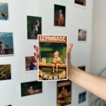 Фотомагниты набор 4 шт. XL (фотомагниты на холодильник, магниты с фото) Your Magnets