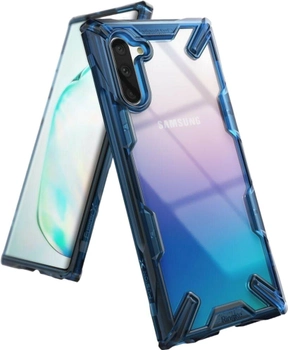 Etui plecki Ringke Fusion X do Samsung Galaxy Note 10 Blue (8809659048065)