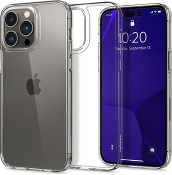 Etui plecki Spigen Air Skin Hybrid do Apple iPhone 15 Pro Crystal Clear (8809896750288)