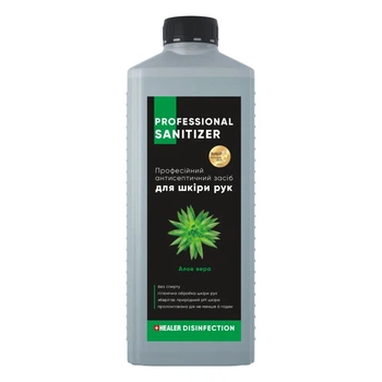 Професійний антисептичний засіб для шкіри рук Pro Sanitizer HEALER® Алое вера 1000 мл.